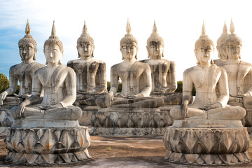 Fototapeta na wymiar Stucco Buddha statues in Thailand
