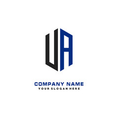 A Initial Letter Logo Hexagonal Design, initial logo for business,