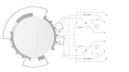 Abstract Digital Technology Cycle background.Business growth transformation to digital and Successful financial technology.