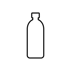 bottle icon - black vector