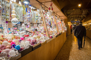  christmas balls and decorations in Bologna Italy © Max