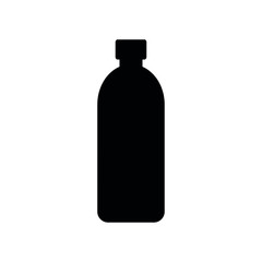 bottle icon - black vector