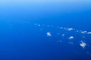 Black sea as background view from an airplane