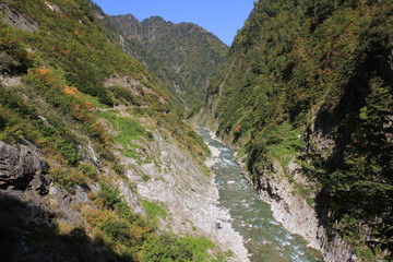 Fototapeta na wymiar Kurobe Valley 、Japan