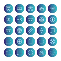 25 decent icon sheet of universal