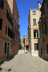 Fototapeta na wymiar Historic houses in Venice, Italy