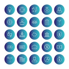 25 decent icon sheet of universal