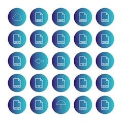  25 Universal icon sheet for your project