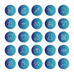 25 decent icon sheet of universal