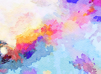 Abstract watercolor texture background. Oil painting style. Good for banner, design work and over advertising or commercial. Can be printed in very big size in perfect resolution.