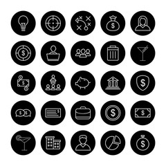 25 decent icon sheet of universal