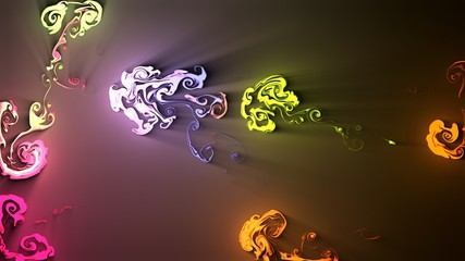 Abstract background. Smeared color wallpapers, backgrounds.  Magic color pattern.  Colored blur, blot.