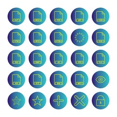 25  icon set of Universal  for your website and project
