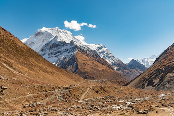 Mountain of samdo, manaslu