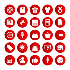 creative universal icon set of 25