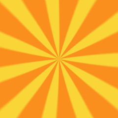 The yellow stripes on background, retro comic rays illustration