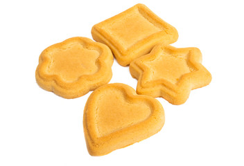 shortbread cookies isolated