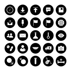 creative universal icon set of 25