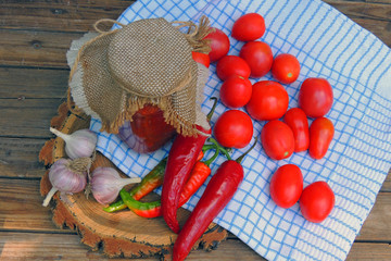 adjika hot sauce for the winter