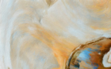 Vibrant colors abstract art background for creative design of printable product, fabric and textile decor, trendy beautiful advertising and web production. Contemporary oil paint brush strokes texture