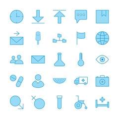 creative universal icon set of 25