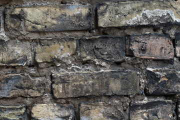 Obraz premium old grey brick wall background
