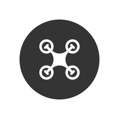 Drone vector icon in modern style for web site and mobile app