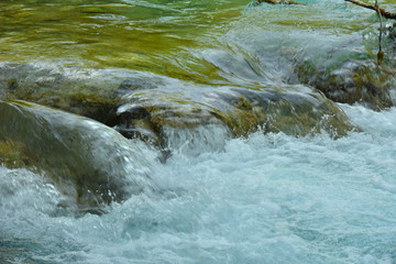 Plitvice Lakes. Nature photo wallpaper. Summer landscape.