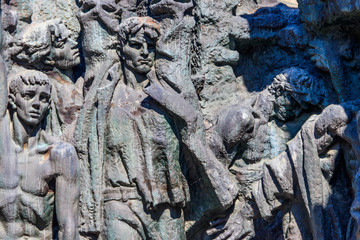 Fragment of the bas-relief in National Museum of the History of Ukraine in the Second World War....