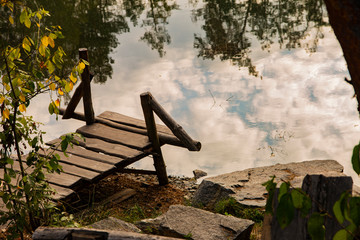 bench near the lake