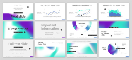 Presentation template design