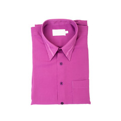 shirt or isolated folded fashionable men shirt new.