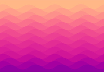 Pink gradients curve wave abstract background vector illustration