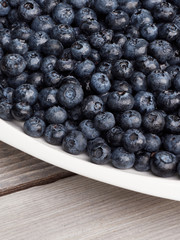 Fresh blueberries closeup
