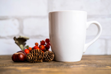 Mug Mock-Up with guelder rose