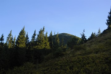 view of the top of the mountain