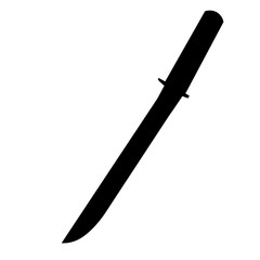 isolated, edged weapon, sword, saber silhouette