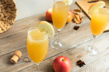 Apple Mimosa Cocktail