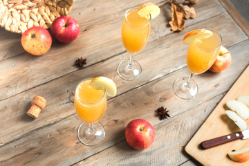 Apple Mimosa Cocktail