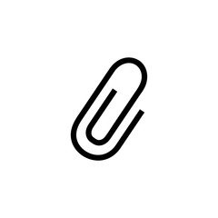Obraz premium Attachment icon Clip vector isolated on background. Trendy document symbol. Pixel perfect. illustration EPS 10. - Vector