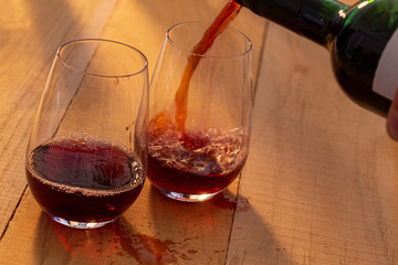 Rotwein Glas