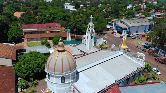 Parish San Lucas, Church, Cathedral (Ciudad del Este, Paraguay) aerial view