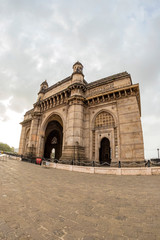 Fototapeta na wymiar Gateway of India, Mumbai, Maharashtra, India. The most popular tourist attraction. People from around the world come to visit this monument every year.
