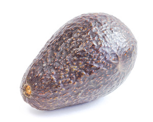 Fototapeta premium Studio shot single ripe avocado isolated on white background