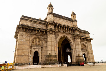 Fototapeta na wymiar Gateway of India, Mumbai, Maharashtra, India. The most popular tourist attraction. People from around the world come to visit this monument every year.