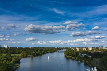 Blick von oben auf den Aasee in Münster/Deutschland © fotografci