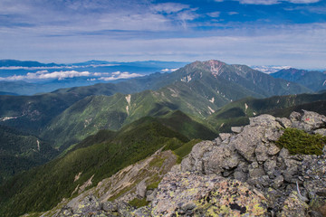 Fototapeta premium 南アルプスの山々