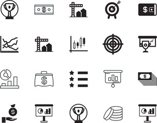 success vector icon set such as: deposit, label, new, model, analysis, card, abundance, giving, pounds, saving, eye, wallet, shooting, candles, win, funds, large, treasure, archery, candle, metallic