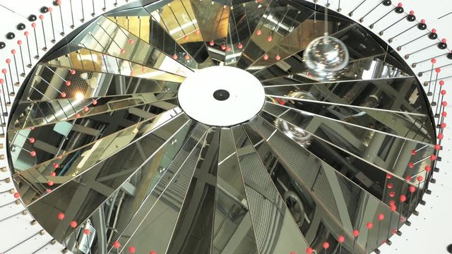 foucault pendulum in Copernicus Science Center in Warsaw