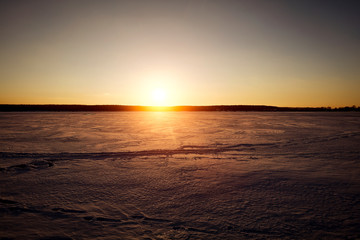 winter background of snow and free space for your deoration. 